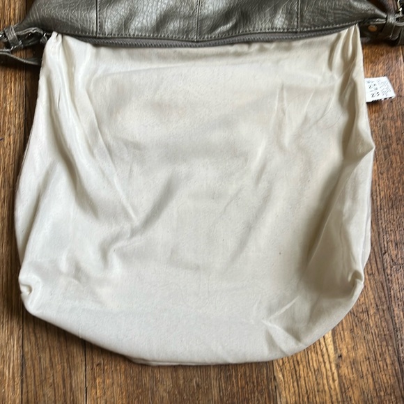 Nine West large shoulder bag textured faux leather gray green - Picture 13 of 14